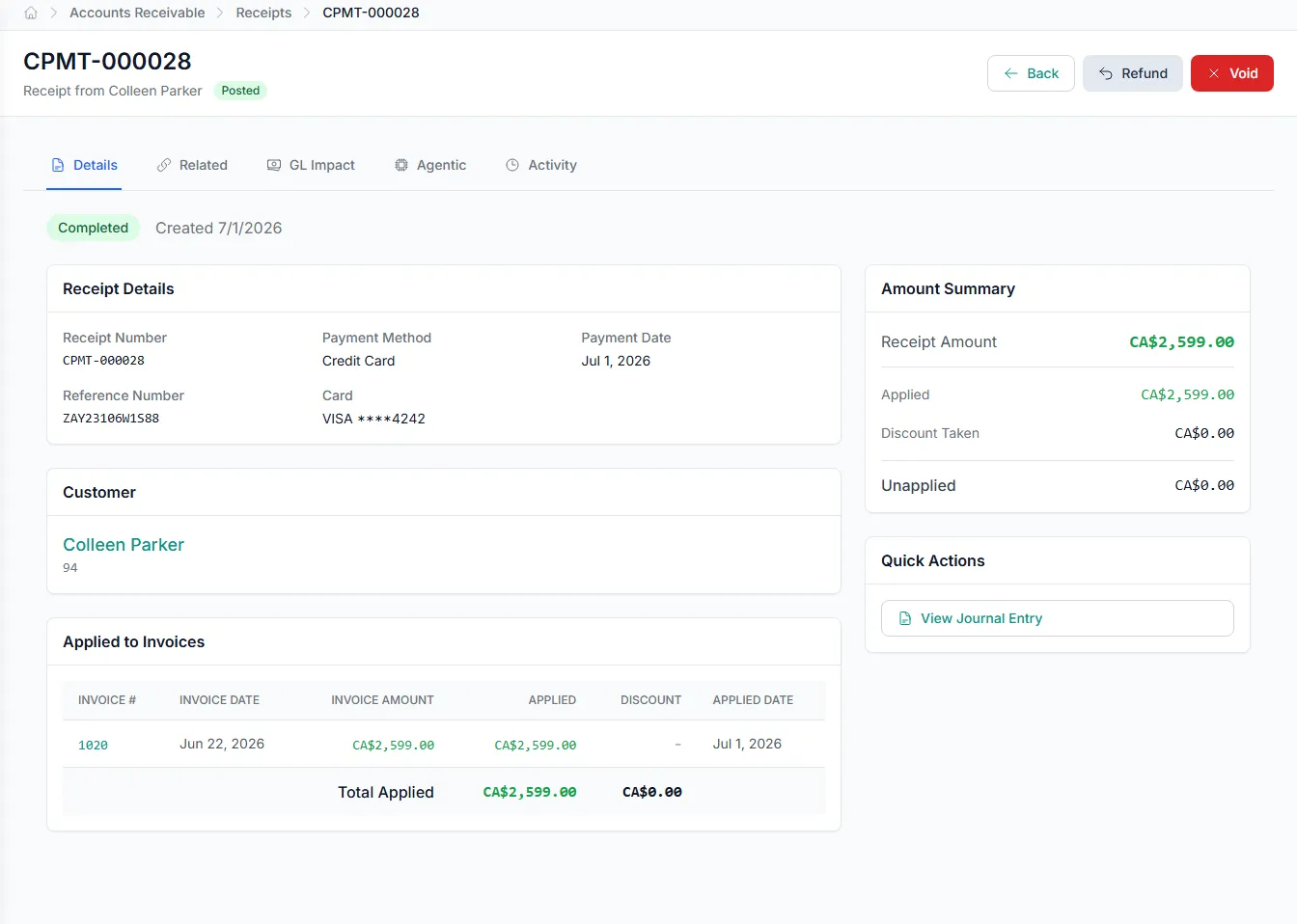 A payment moving from remittance to fully applied, with every match recorded.