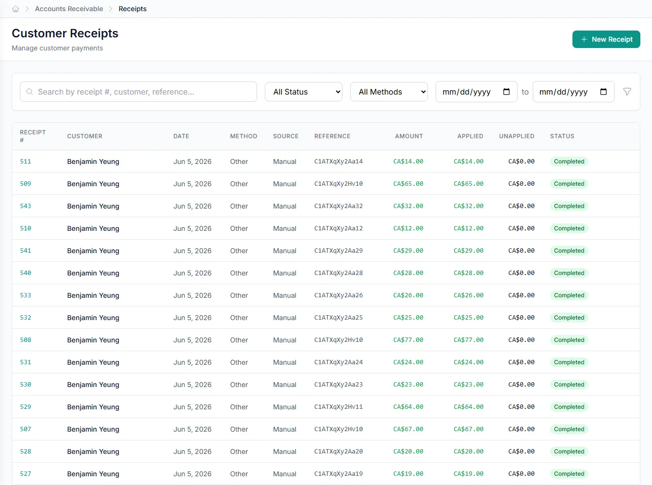 Remittance details pulled cleanly from an email and an attached PDF.